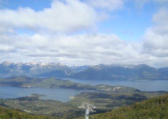 Angostura vista de cima do Cerro Bayo