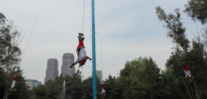 Voladores na Cidade do México