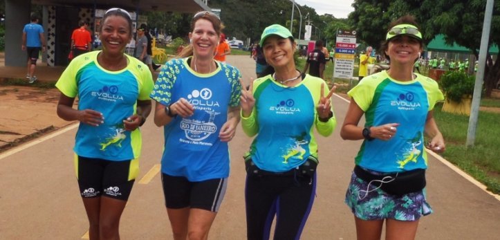 Correndo com as amigas no Parque da Cidade