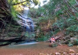 Cachoeira Santuário na Fazenda Roncador